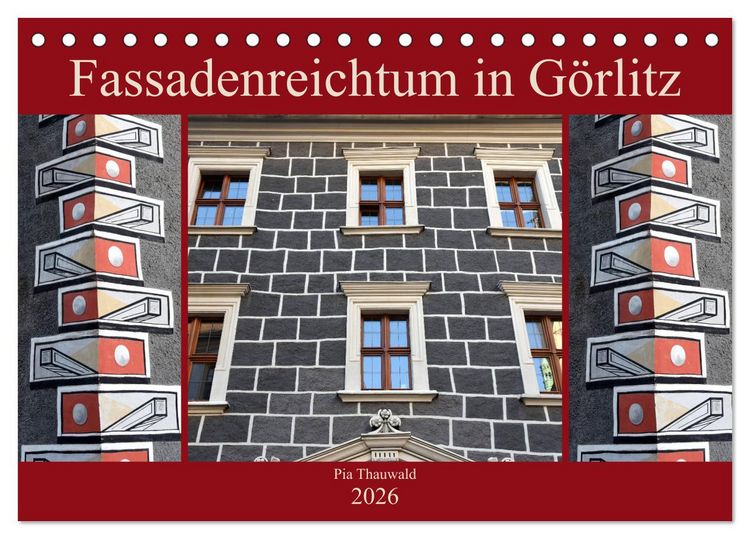 Produktbild: Fassadenreichtum in G&ouml;rlitz (Tischkalender 2026 DIN A5 quer), CALVENDO Monatskalender