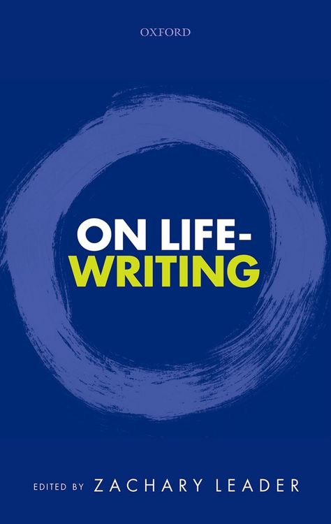 Produktbild: On Life-Writing