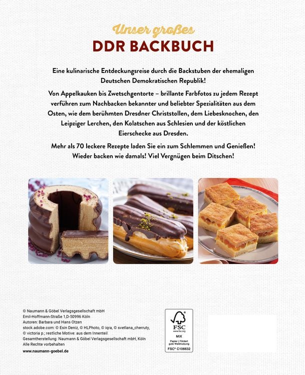 Produktbild: Unser gro&szlig;es DDR Backbuch