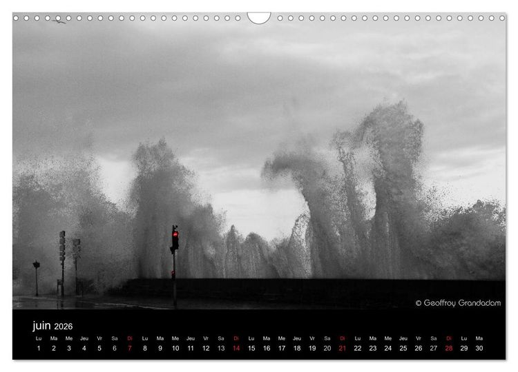 Produktbild: GRANDES MAR&Eacute;ES &Agrave; SAINT-MALO (Calendrier mural 2026 DIN A3 vertical), CALVENDO calendrier mensuel