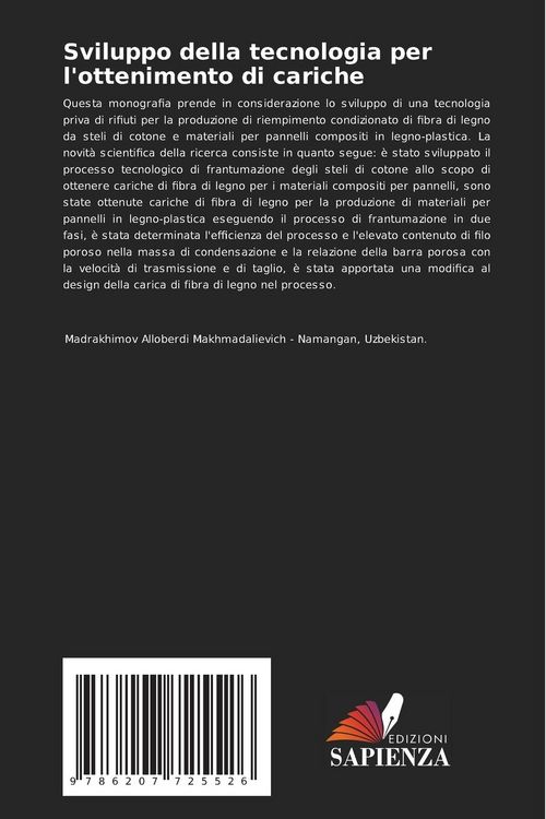 Produktbild: Sviluppo della tecnologia per l'ottenimento di cariche