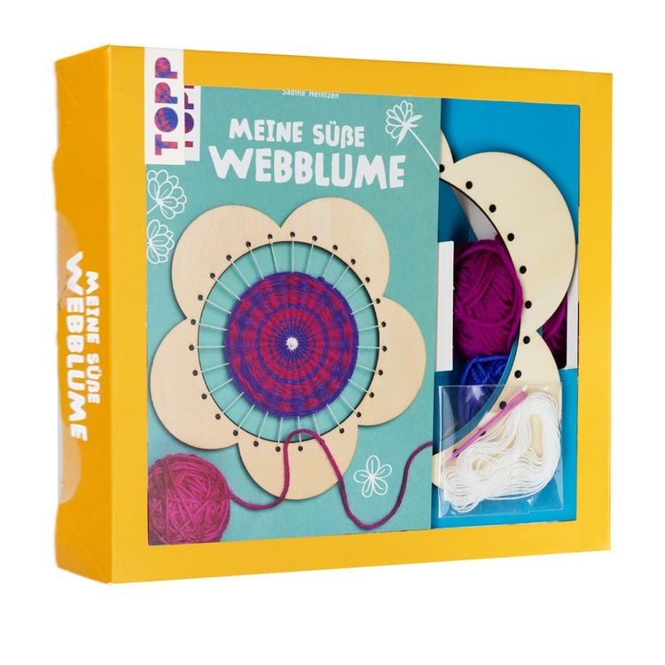 Produktbild: Kreativ-Set Meine süße Webblume (Buch + Material)