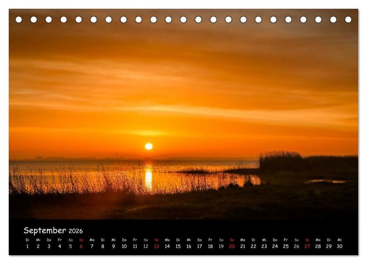 Produktbild: Ostseeregion Dar&szlig;-Zingst (Tischkalender 2026 DIN A5 quer), CALVENDO Monatskalender