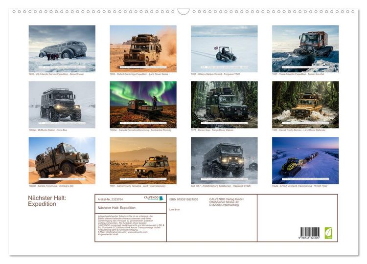 Produktbild: N&auml;chster Halt: Expedition (Wandkalender 2027 DIN A2 quer), CALVENDO Monatskalender