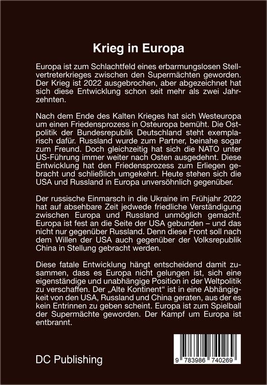 Produktbild: Krieg in Europa - Unser schlimmster Albtraum