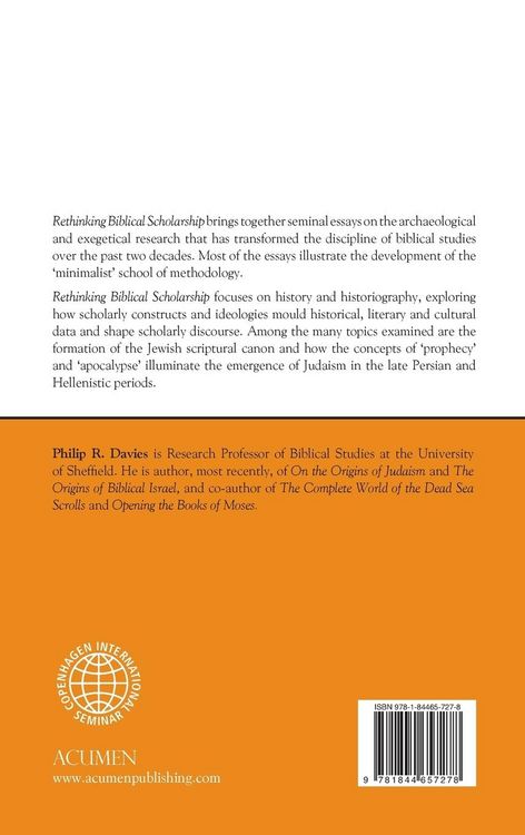 Produktbild: Rethinking Biblical Scholarship