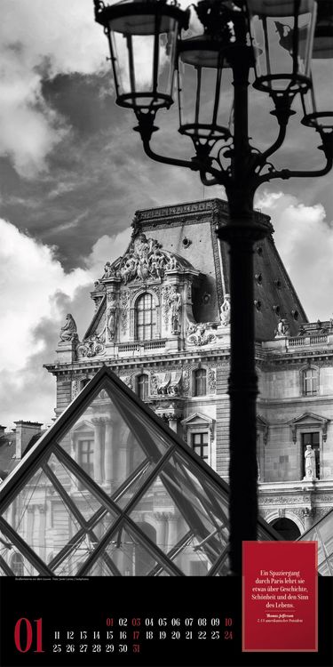 Produktbild: Paris, je t&rsquo;aime Literatur-Kalender 2027