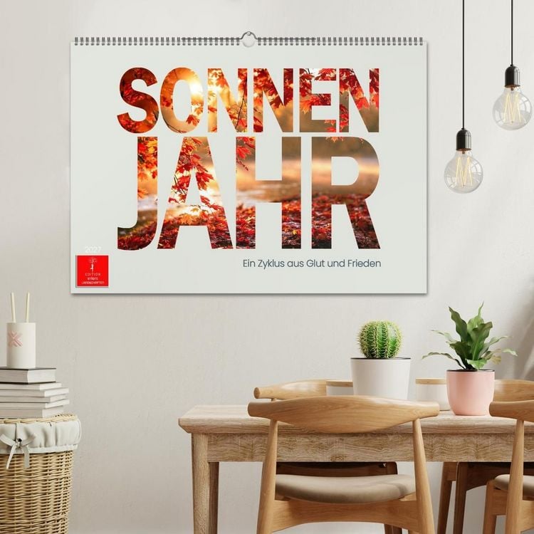 Produktbild: Sonnenjahr (Wandkalender 2027 DIN A2 quer), CALVENDO Monatskalender