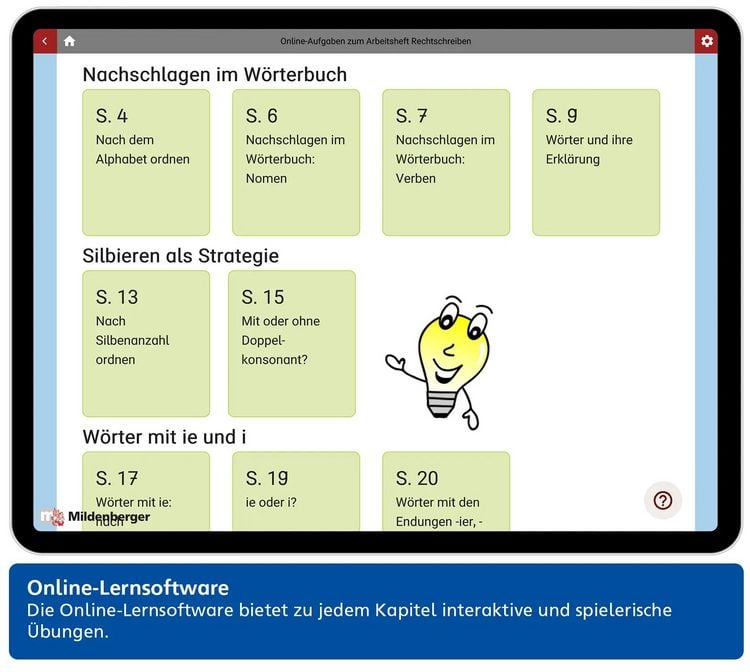 Produktbild: Das W&ouml;rterbuch f&uuml;r die Sekundarstufe &ndash; Arbeitsheft Rechtschreiben