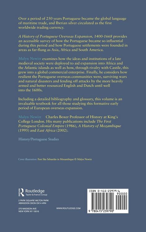 Produktbild: A History of Portuguese Overseas Expansion 1400-1668
