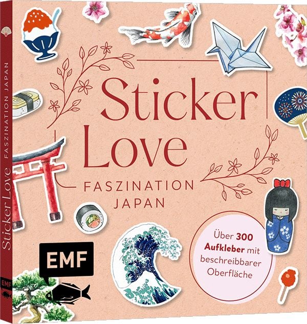 Produktbild: Sticker Love: Faszination Japan &ndash; &Uuml;ber 300 Etiketten und Aufkleber mit beschreibbarer Oberfl&auml;che