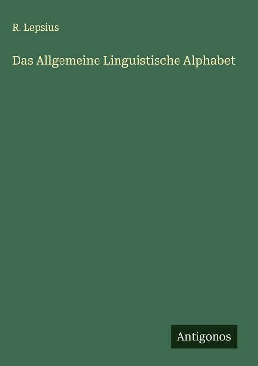 Produktbild: Das Allgemeine Linguistische Alphabet