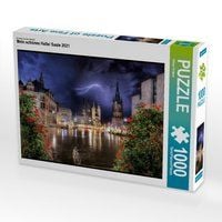 Produktbild: CALVENDO Puzzle Ein Motiv aus dem Kalender Mein sch&ouml;nes Halle/ Saale 2021 | 1000 Teile Lege-Gr&ouml;&szlig;e 64x48cm Foto-Puzzle f&uuml;r gl&uuml;ckliche Stunden