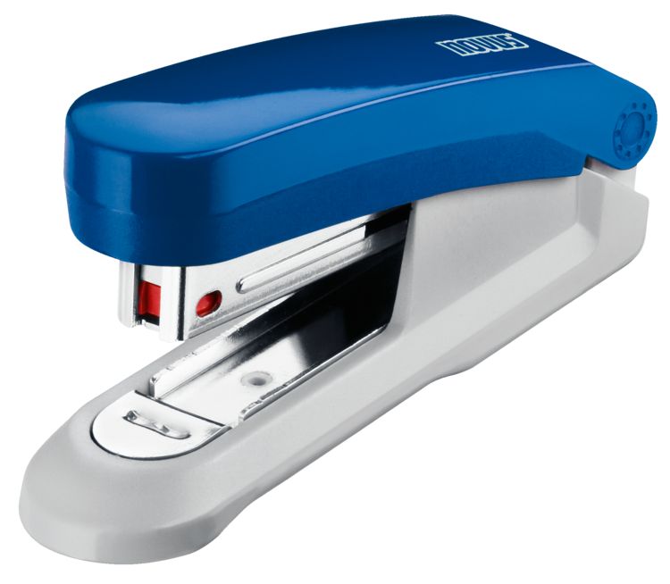 Produktbild: Heftger&auml;t E 15, bis 15 Blatt blau, Oberlademechanik