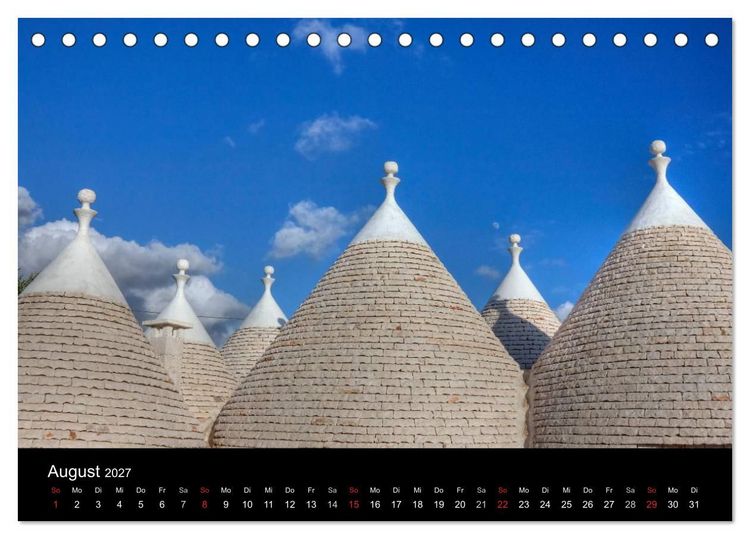Produktbild: Apulien (Tischkalender 2027 DIN A5 quer), CALVENDO Monatskalender