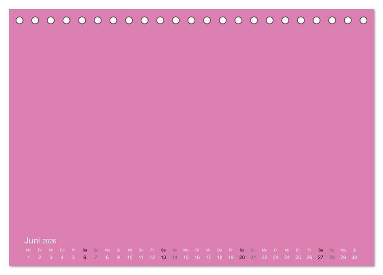Produktbild: Bastelkalender - Pink (Tischkalender 2026 DIN A5 quer), CALVENDO Monatskalender