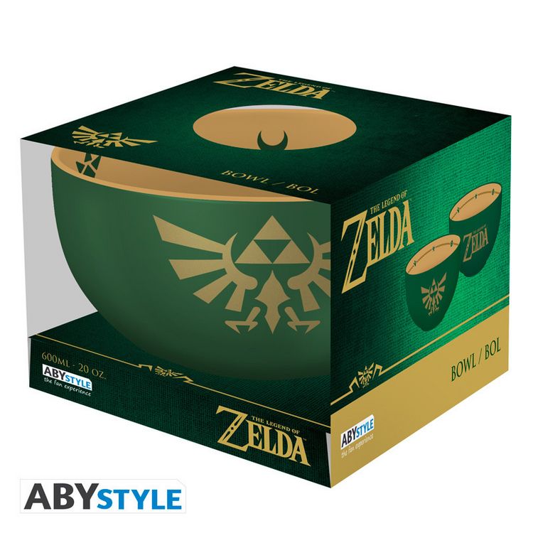 Produktbild: THE LEGEND OF ZELDA - Bowl - 600 ml -"Hylian Crest"-Cardboard box