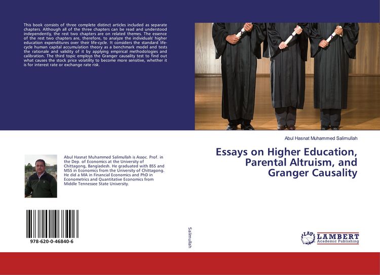 Produktbild: Essays on Higher Education, Parental Altruism, and Granger Causality