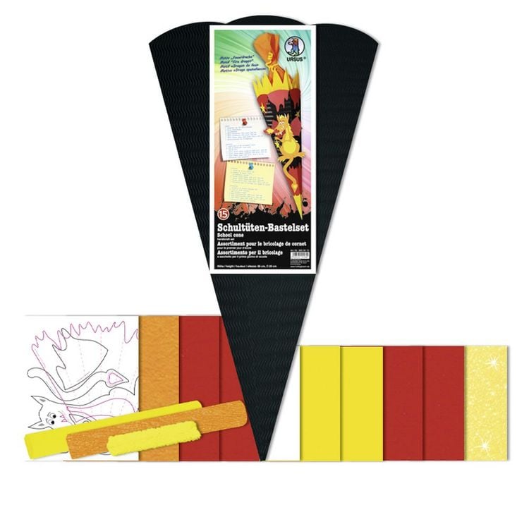 Produktbild: Schult&uuml;ten-Bastelset "Feuerdrache"