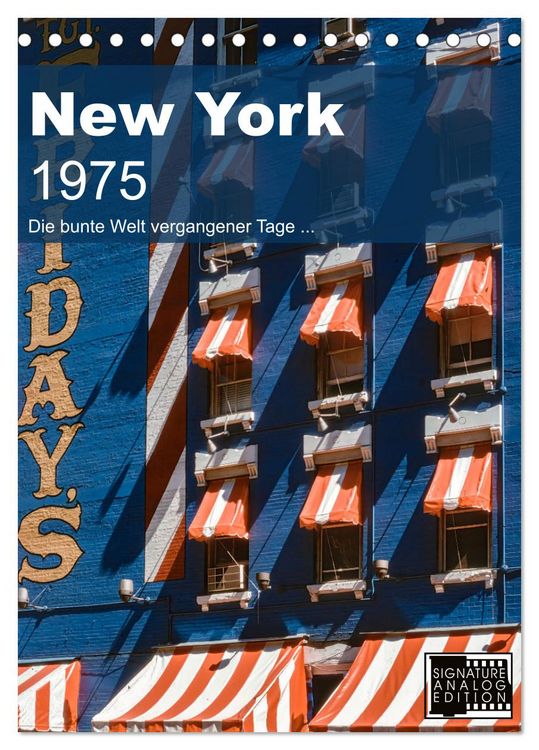 Produktbild: New York 1975 (Tischkalender 2026 DIN A5 hoch), CALVENDO Monatskalender