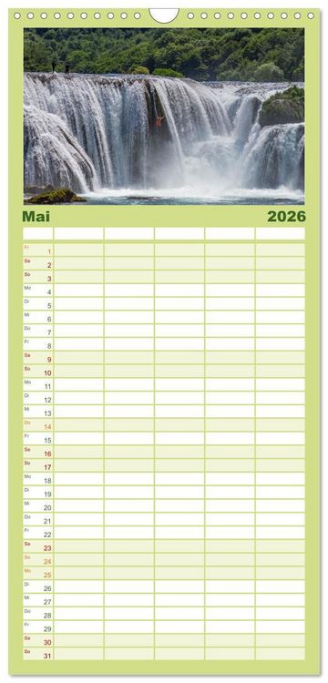 Produktbild: Familienplaner 2026 - Faszination Bosnien-Herzegowina mit 5 Spalten (Wandkalender, 21 x 45 cm) CALVENDO