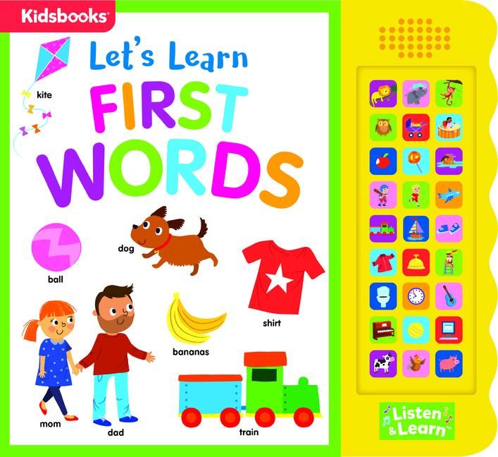 Produktbild: 27-Button Sound Book Let's Learn First Words