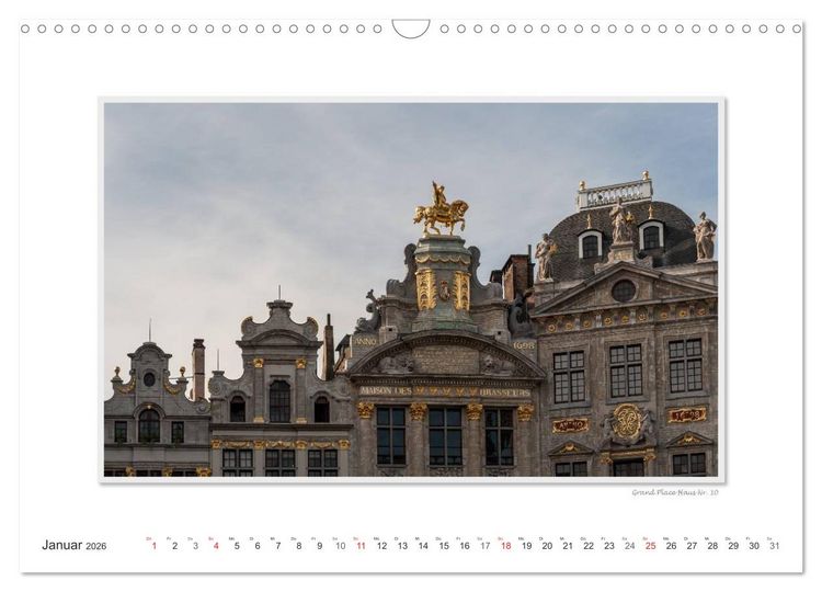 Produktbild: Emotionale Momente: Br&uuml;ssel - Hauptstadt Europas (Wandkalender 2026 DIN A3 quer), CALVENDO Monatskalender
