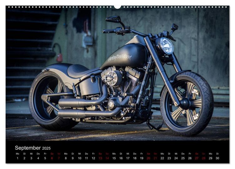Produktbild: Exklusive Best of Fat Ass Custombike Edition, feinste Harleys mit fettem Hintern (Wandkalender 2025 DIN A2 quer), CALVENDO Monatskalender