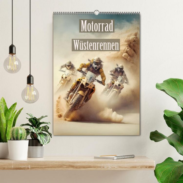 Produktbild: Motorrad W&uuml;stenrennen (Wandkalender 2026 DIN A2 hoch), CALVENDO Monatskalender
