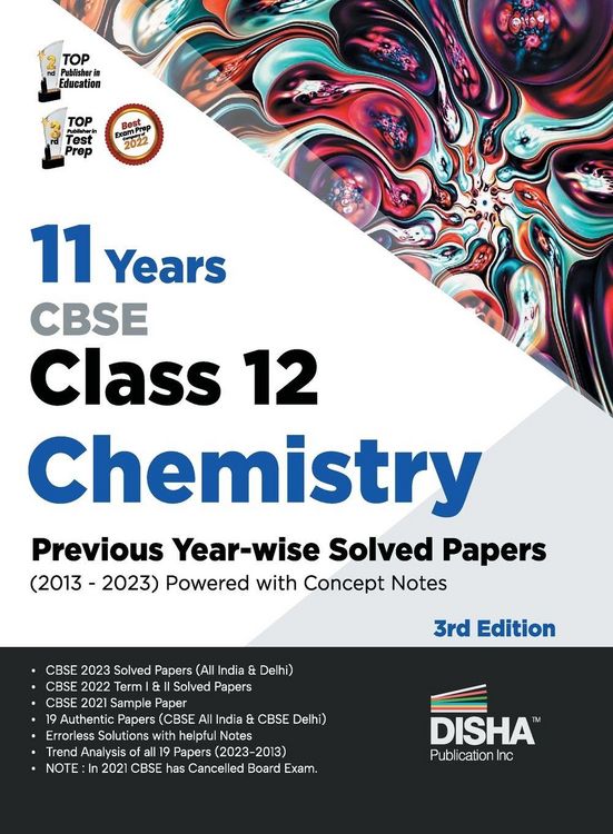 Produktbild: 11 Years CBSE Class 12 Chemistry Previous Year-wise Solved Papers (2013 - 2023) powered with Concept Notes 3rd Edition | Previous Year Questions PYQs