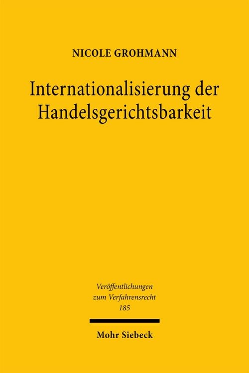 Produktbild: Internationalisierung der Handelsgerichtsbarkeit