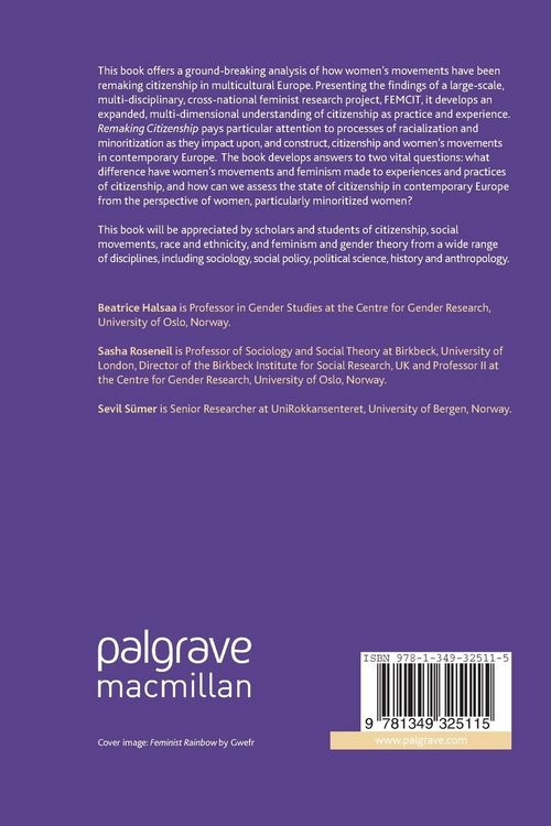 Produktbild: Remaking Citizenship in Multicultural Europe