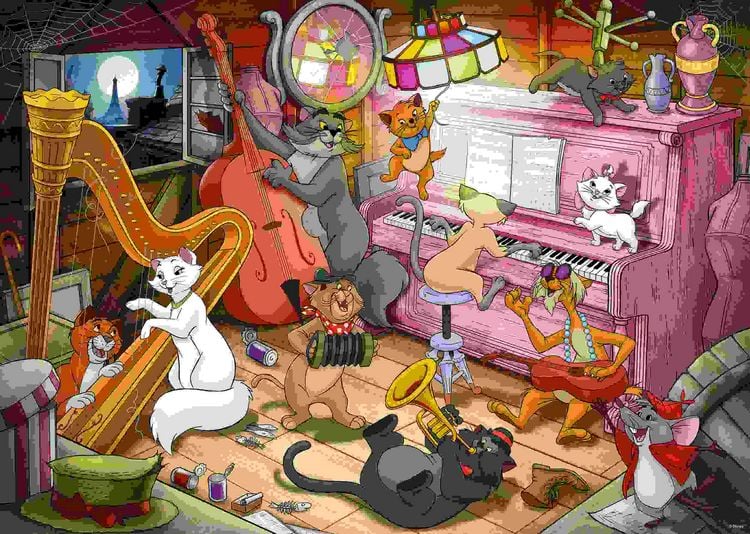 Produktbild: Erwachsenenpuzzle 1000 Teile - Disney Classics - Aristocats