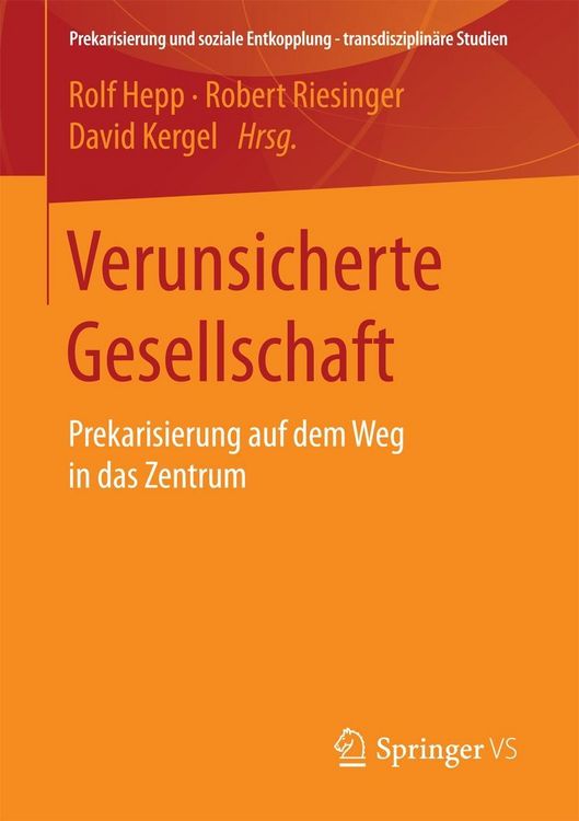 Produktbild: Verunsicherte Gesellschaft