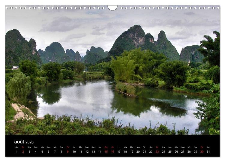 Produktbild: La Chine, Terre de merveilles (Calendrier mural 2026 DIN A3 vertical), CALVENDO calendrier mensuel