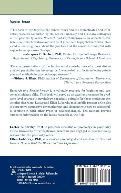 Produktbild: Research and Psychotherapy