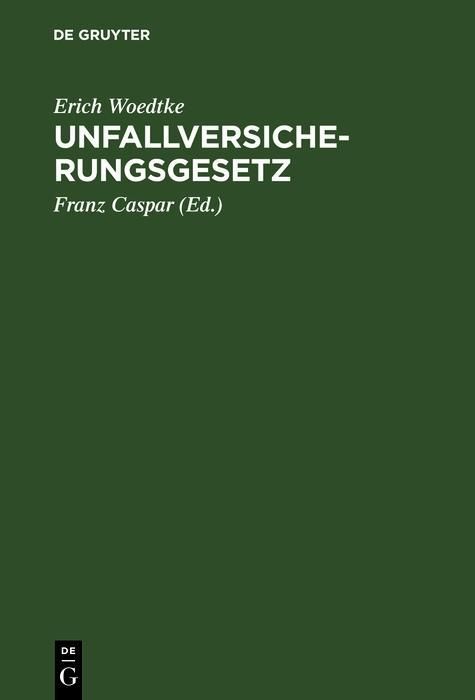 Produktbild: Unfallversicherungsgesetz