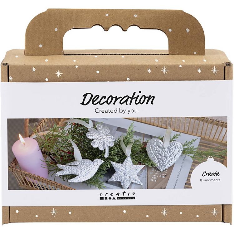 Produktbild: Creativ Company Mini Kreativ Set Dekoration, Weihnachtsschmuck, Silver Metall