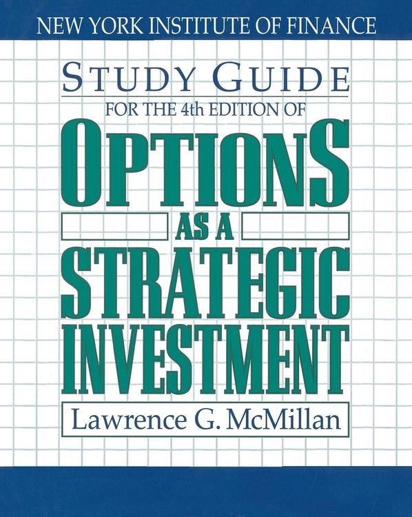 Produktbild: Study Guide for the 4th Edition of Options as a Strategic Investment
