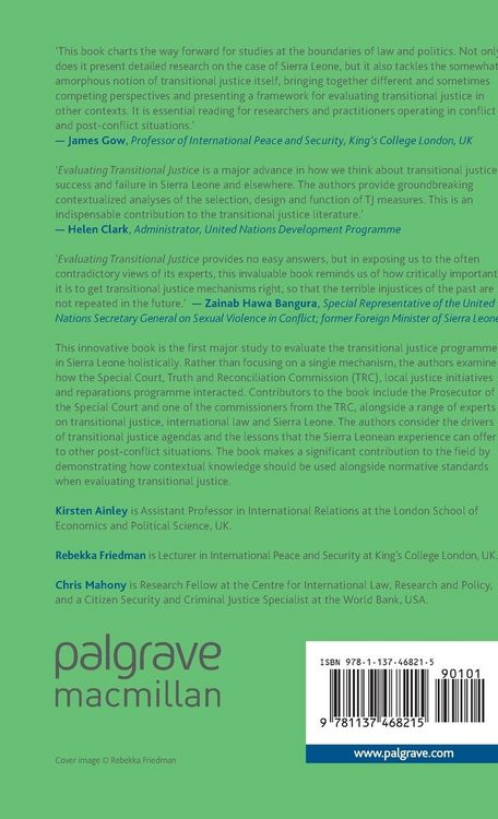 Produktbild: Evaluating Transitional Justice