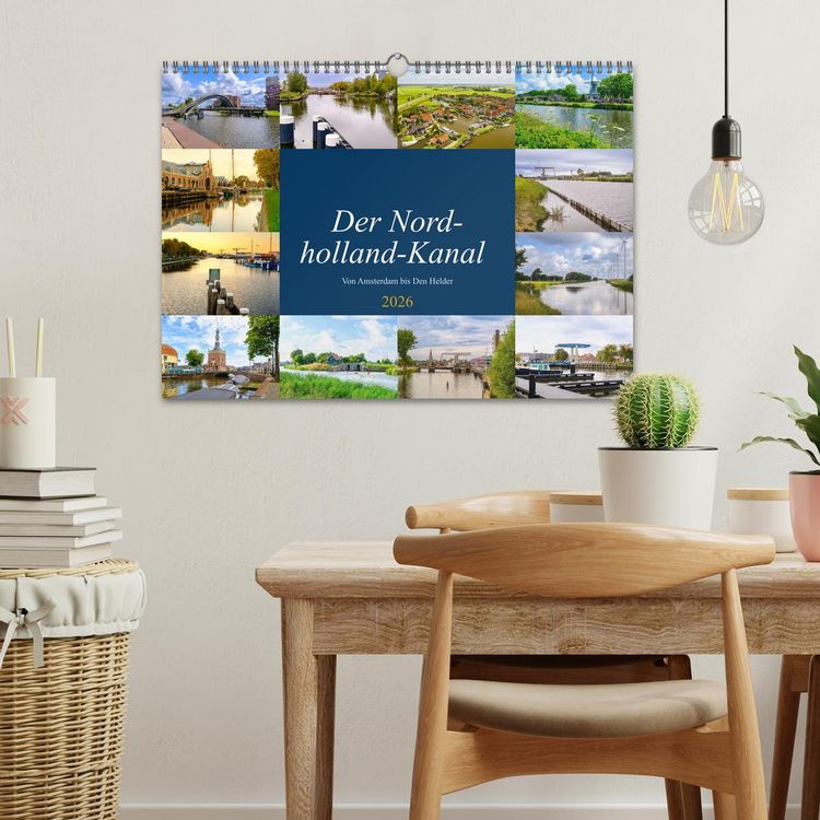 Produktbild: Der Nordholland-Kanal (Wandkalender 2026 DIN A3 quer), CALVENDO Monatskalender