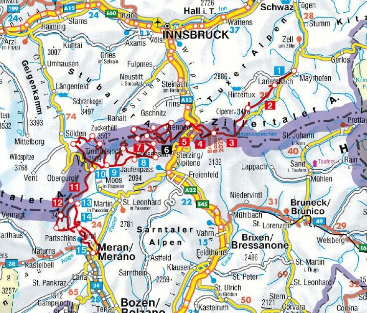 Produktbild: ROTHER Wanderf&uuml;hrer Tiroler H&ouml;henweg