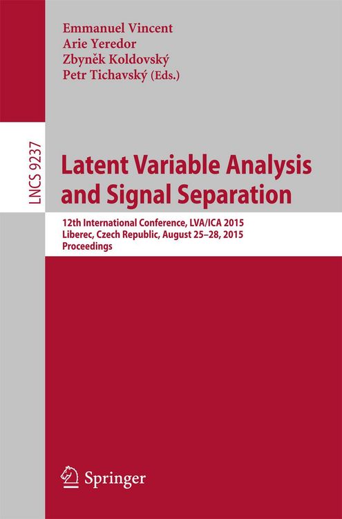 Produktbild: Latent Variable Analysis and Signal Separation