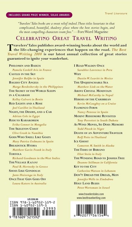 Produktbild: The Best Travel Writing 2008