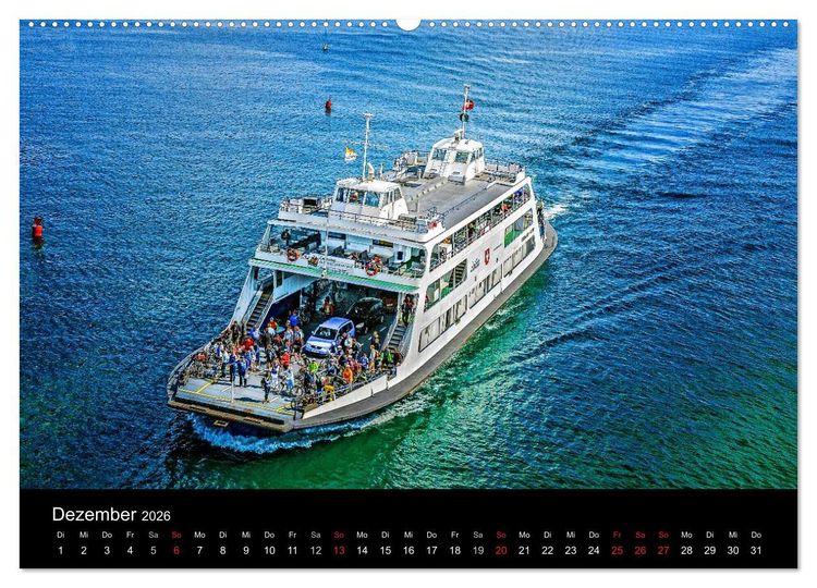 Produktbild: Bodensee-Schiffe und Boote (hochwertiger Premium Wandkalender 2026 DIN A2 quer), Kunstdruck in Hochglanz