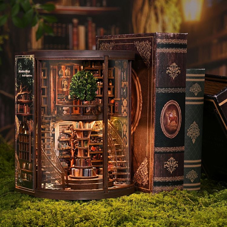 Produktbild: Book Nook DIY B&uuml;cherecke Wisdom Ring Library
