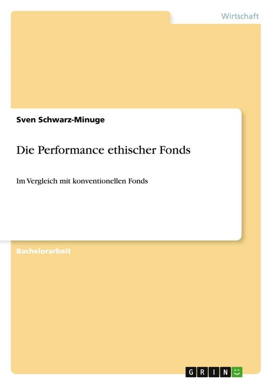 Produktbild: Die Performance ethischer Fonds