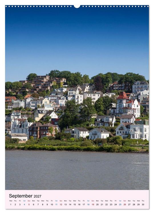 Produktbild: Hamburg - Life Along the Water (High Quality Premium Wall Calendar 2027 DIN A2 portrait),CALVENDO 12 Month Wall Calendar