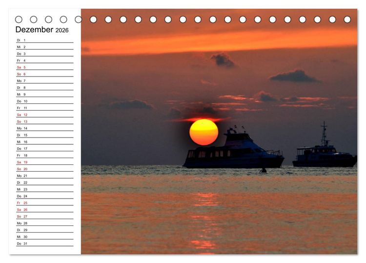 Produktbild: So sch&ouml;n sind die Malediven (Tischkalender 2026 DIN A5 quer), CALVENDO Monatskalender
