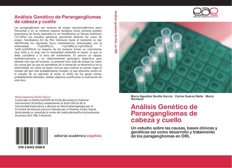 Produktbild: An&aacute;lisis Gen&eacute;tico de Parangangliomas de cabeza y cuello